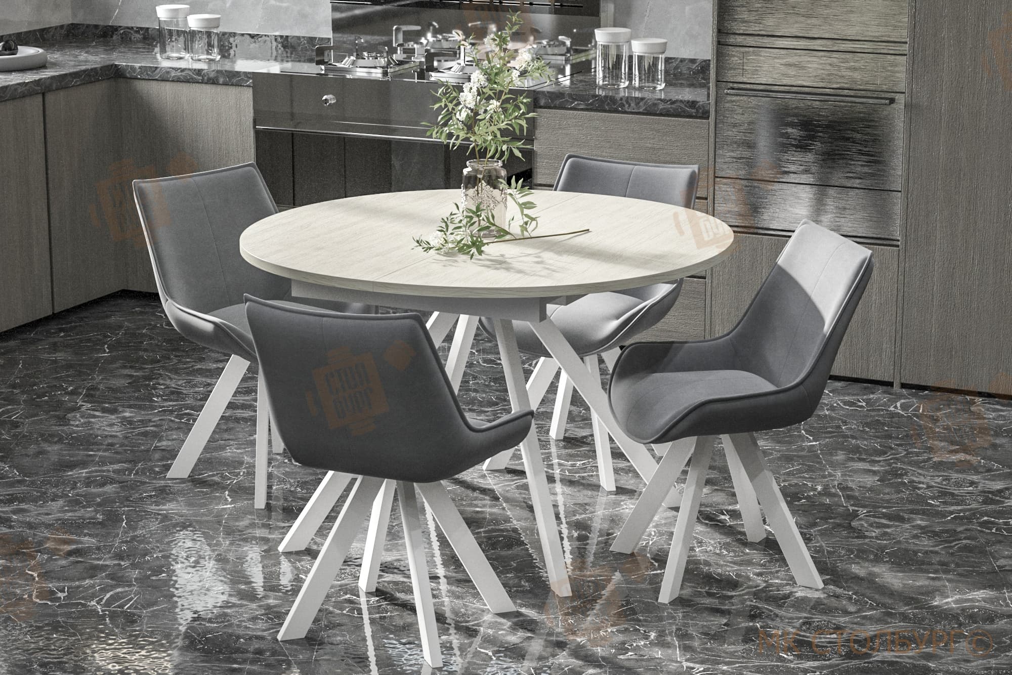 Какой стол лучше для маленькой кухни: круглый, овальный или прямоугольный?