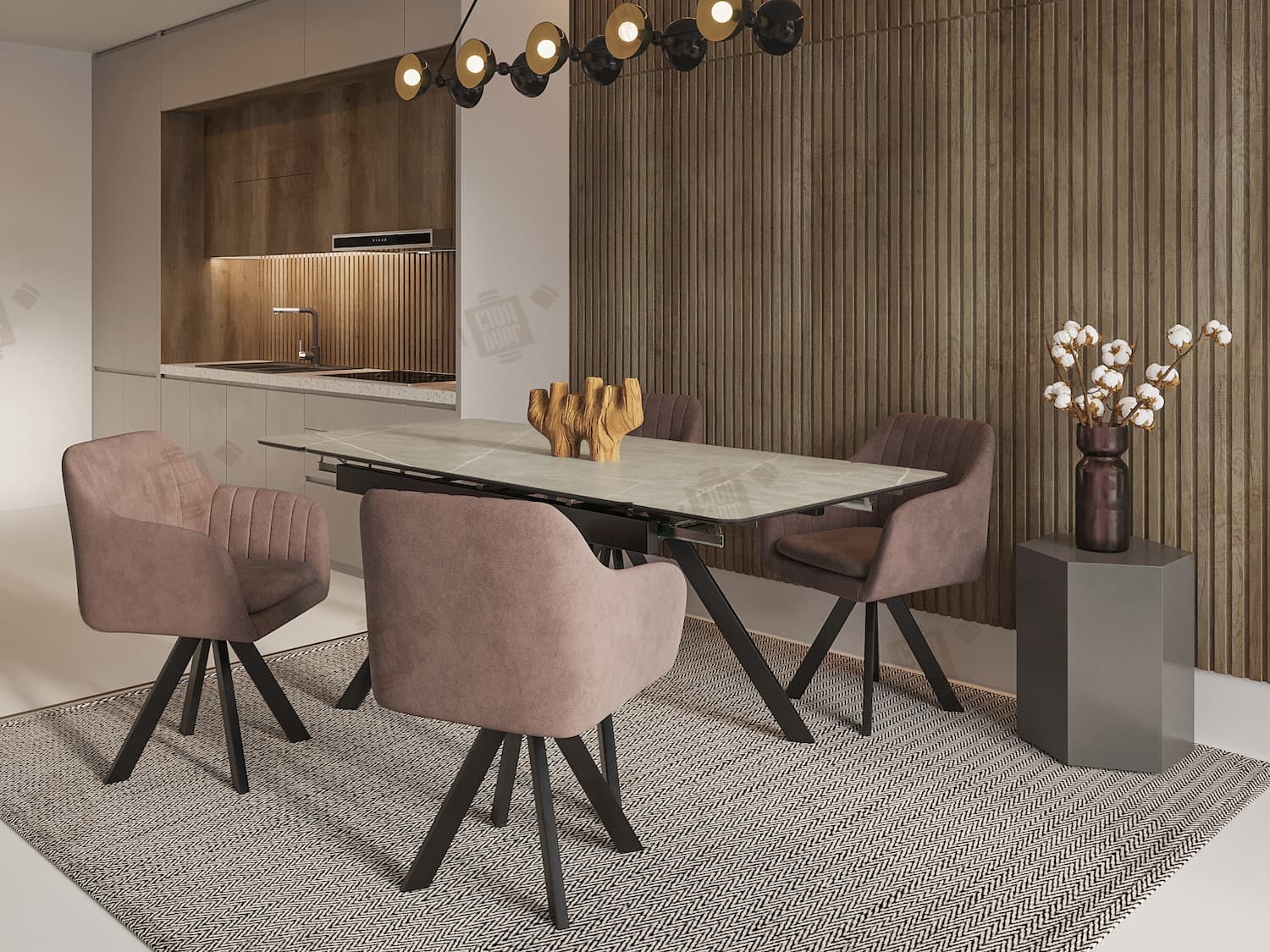 Идеальный кухонный стол для маленькой квартиры