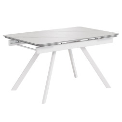 Комплект Стол РЕРУМ Керамика 1400(+290+290)*900 Опора РЕРУМ БЕЛЫЙ м