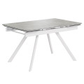 Комплект Стол РЕРУМ Керамика 1400(+290+290)*900 Опора РЕРУМ БЕЛЫЙ м