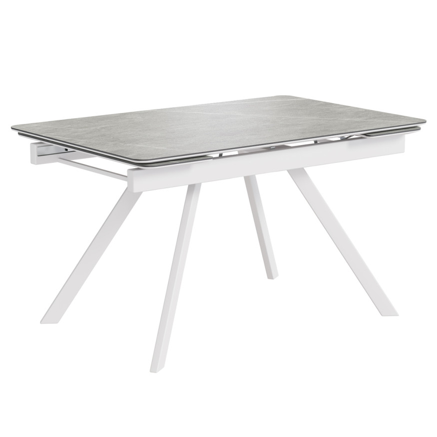 Комплект Стол РЕРУМ Керамика 1400(+290+290)*900 Опора РЕРУМ БЕЛЫЙ м