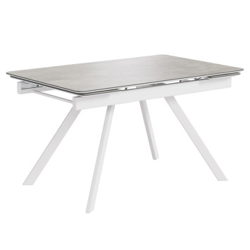 Комплект Стол РЕРУМ Керамика 1400(+290+290)*900 Опора РЕРУМ БЕЛЫЙ м