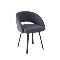 Комплект Стул МИРЕЛЛА сиденье, КАРКАС ФАНТОМ Черный Матовый М