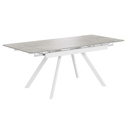 Комплект Стол РЕРУМ-МИНИ Керамика 1200(+290+290)*800 Опора РЕРУМ БЕЛЫЙ м