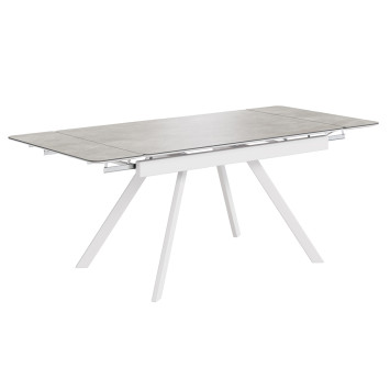 Комплект Стол РЕРУМ-МИНИ Керамика 1200(+290+290)*800 Опора РЕРУМ БЕЛЫЙ м