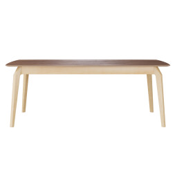 Комплект Стол ЭВАНС-1 2000*1100 Массив Комплект ножек для стола ЭНЦО Береза лак