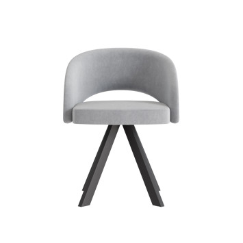 Комплект Стул МИРЕЛЛА сиденье, КАРКАС РОДЕО Черный матовый М