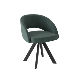 Комплект Стул МИРЕЛЛА сиденье, КАРКАС РОДЕО Черный матовый М