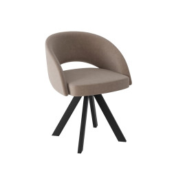 Комплект Стул МИРЕЛЛА сиденье, КАРКАС РОДЕО Черный матовый М