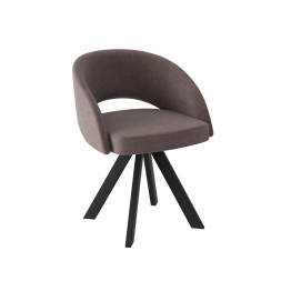 Комплект Стул МИРЕЛЛА сиденье, КАРКАС РОДЕО Черный матовый М