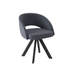 Комплект Стул МИРЕЛЛА сиденье, КАРКАС РОДЕО Черный матовый М