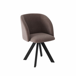 Комплект Стул МИЛЛИ сиденье, КАРКАС РОДЕО Черный матовый М