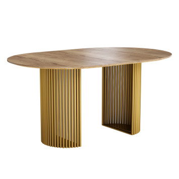 Комплект Стол ВИЛАР EGGER D-1050(+600) 10 мм ОПОРА ВИЛАР Золото