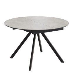 Комплект Стол КЭМПИОН Керамика D-1200(+380) Опора для стола КЭМПИОН Металл Черный Матовый м