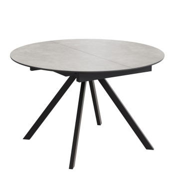 Комплект Стол КЭМПИОН Керамика D-1200(+380) Опора для стола КЭМПИОН Металл Черный Матовый м