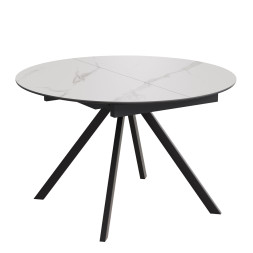 Комплект Стол КЭМПИОН Керамика D-1200(+380) Опора для стола КЭМПИОН Металл Черный Матовый м