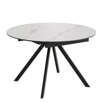 Комплект Стол КЭМПИОН Керамика D-1200(+380) Опора для стола КЭМПИОН Металл Черный Матовый м