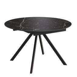 Комплект Стол КЭМПИОН Керамика D-1200(+380) Опора для стола КЭМПИОН Металл Черный Матовый м