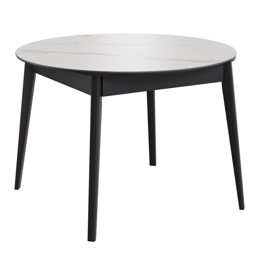 Комплект Стол КАССИО Керамика 1050(+300)*1050 Комплект ножек для стола Диагональ (дерево) Черный