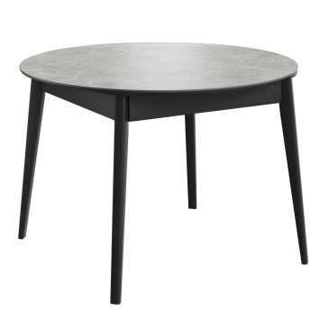 Комплект Стол КАССИО Керамика 1050(+300)*1050 Комплект ножек для стола Диагональ (дерево) Черный