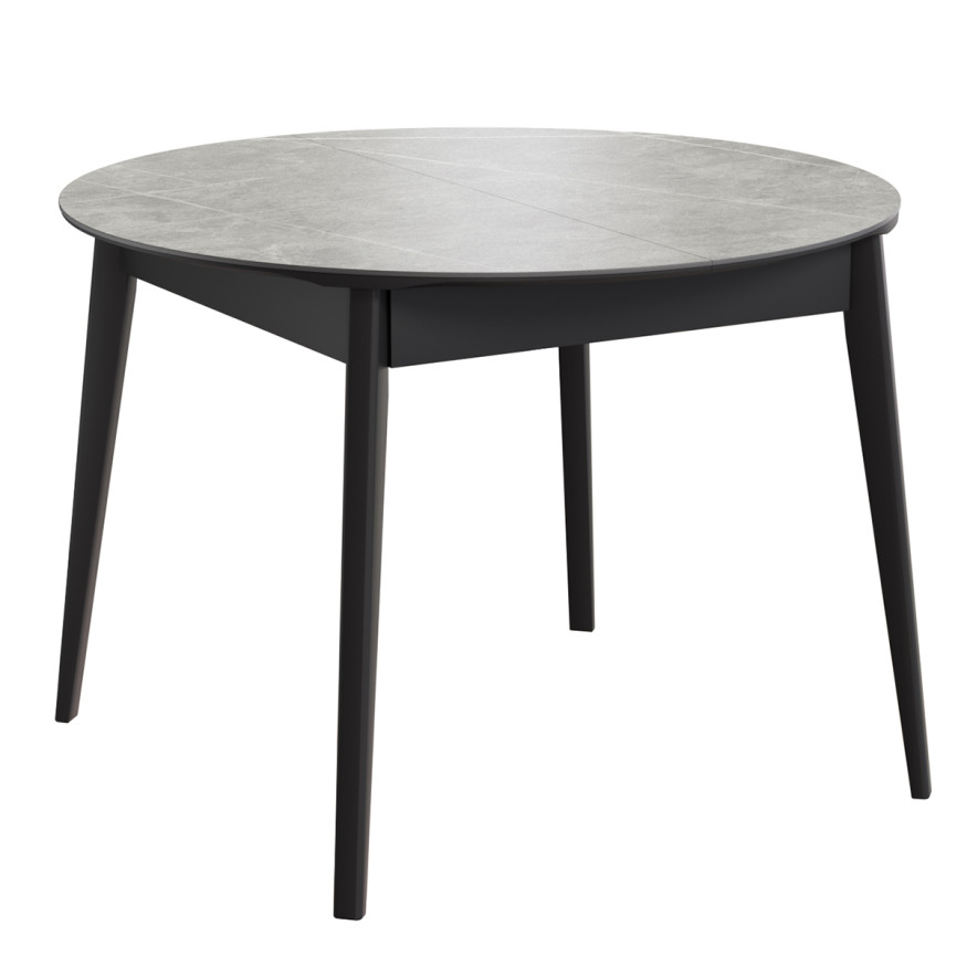 Комплект Стол КАССИО Керамика 1050(+300)*1050 Комплект ножек для стола Диагональ (дерево) Черный