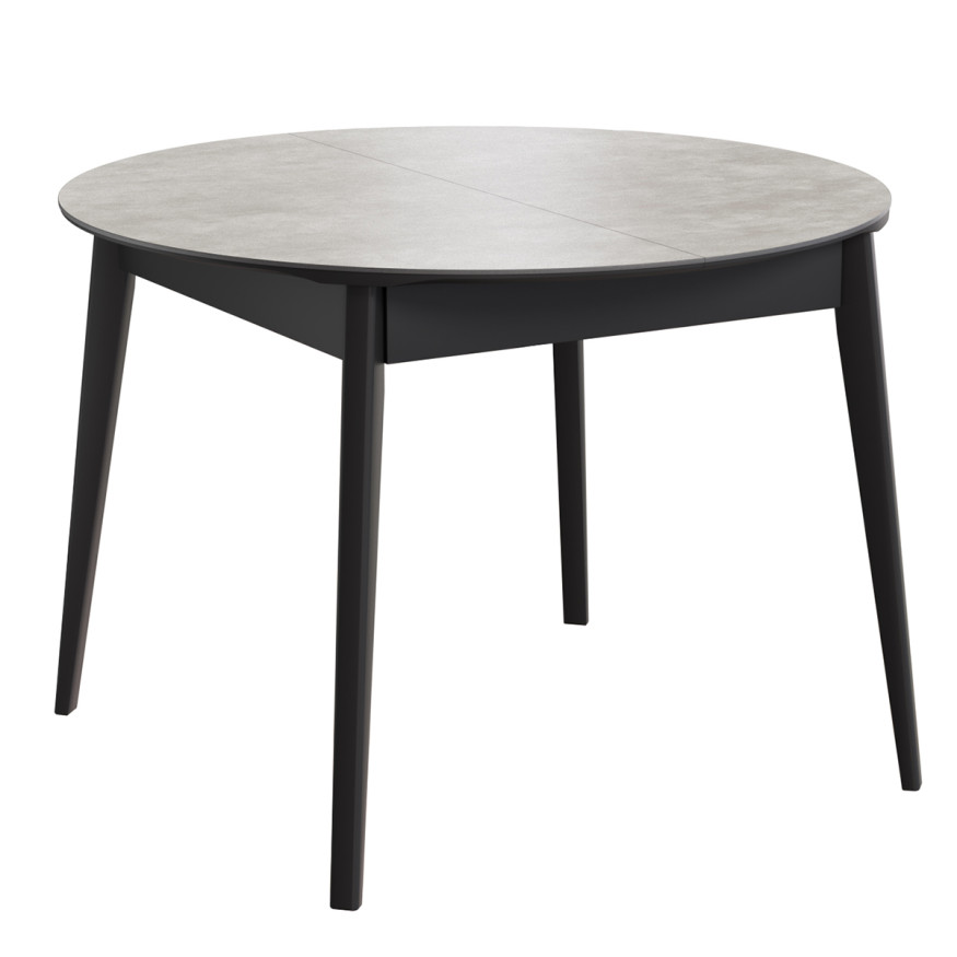 Комплект Стол КАССИО Керамика 1050(+300)*1050 Комплект ножек для стола Диагональ (дерево) Черный