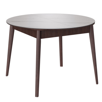 Комплект Стол КАССИО Керамика 1050(+300)*1050 Комплект ножек для стола Диагональ (дерево) Венге