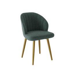 Комплект Стул УНО&amp;quot; СИДЕНЬЕ, КАРКАС СТЕЛС Золото