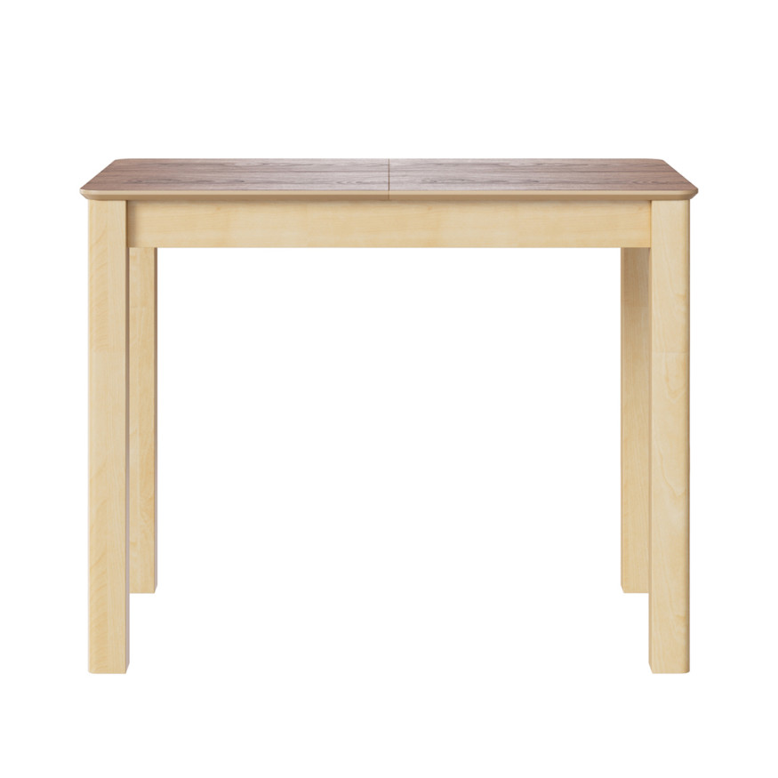 Комплект Стол МАКЛУ-мини 960(+340)*600 Массив Комплект ножек для стола Айсберг Береза лак