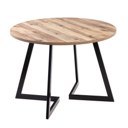 Комплект Стол ТОМ D 940(+450) PL Опора ГЕРМЕС Черный матовый М