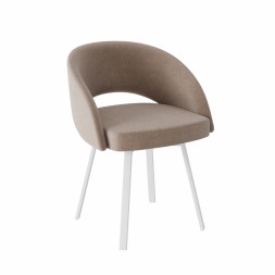 Комплект Стул МИРЕЛЛА сиденье, Каркас РИЛЛИ поворотный разборный металл Белый М