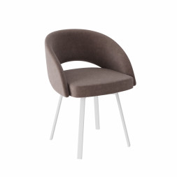 Комплект Стул МИРЕЛЛА сиденье, Каркас РИЛЛИ поворотный разборный металл Белый М