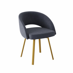 Комплект Стул МИРЕЛЛА сиденье, КАРКАС ФАНТОМ Золото