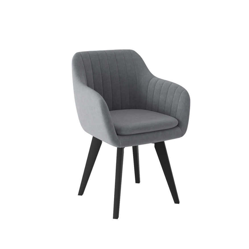 Комплект Стул ТРЕВИС XL, КАРКАС КОМПАКТ МАССИВ Черный