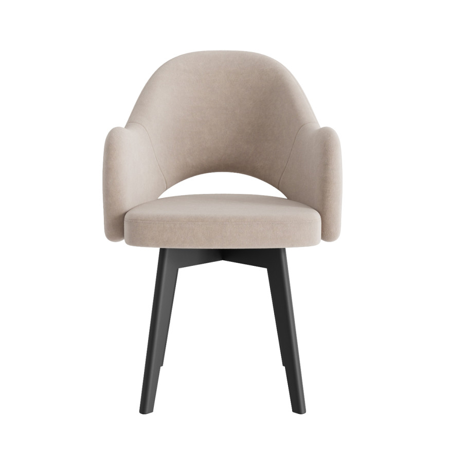 Комплект Стул КЛЕО сиденье NEW, КАРКАС КОМПАКТ МАССИВ Черный