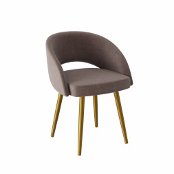 Комплект Стул МИРЕЛЛА сиденье, КАРКАС СТЕЛС Золото