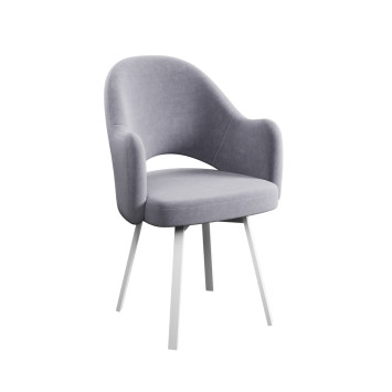 Комплект Стул КЛЕО сиденье NEW, Каркас для стула РИЛЛИ поворотный разборный металл Белый м