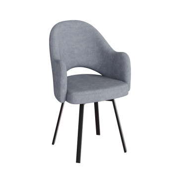 Комплект Стул КЛЕО сиденье NEW, Каркас для стула ФАНТОМ разборный металл Черный матовый м