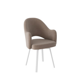 Комплект Стул КЛЕО сиденье NEW, Каркас ФАНТОМ разборный металл Белый М