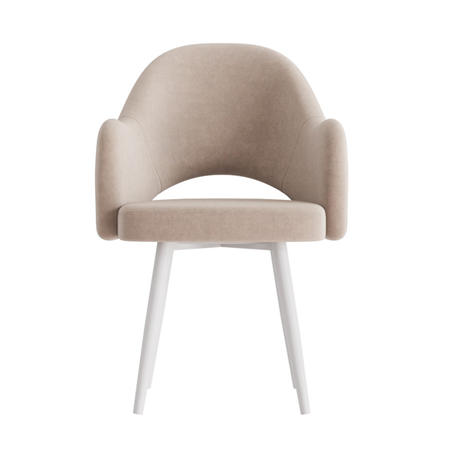 Комплект Стул КЛЕО сиденье NEW, КАРКАС СТЕЛС Белый м