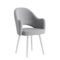 Комплект Стул КЛЕО сиденье NEW, КАРКАС СТЕЛС Белый м