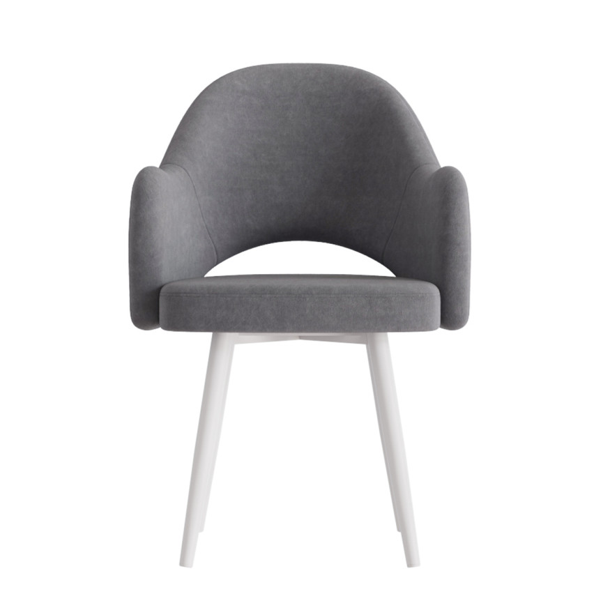 Комплект Стул КЛЕО сиденье NEW, КАРКАС СТЕЛС Белый м