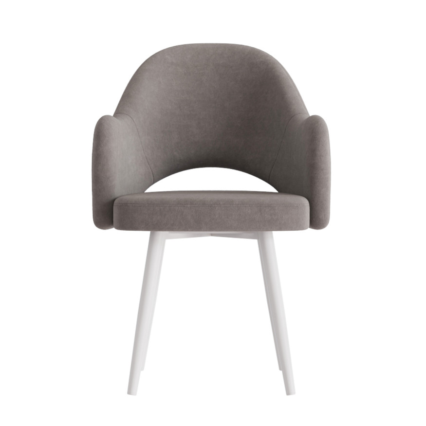 Комплект Стул КЛЕО сиденье NEW, КАРКАС СТЕЛС Белый м