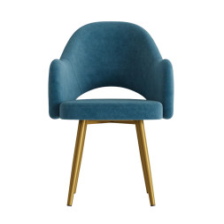 Комплект Стул КЛЕО сиденье NEW, КАРКАС СТЕЛС Золото