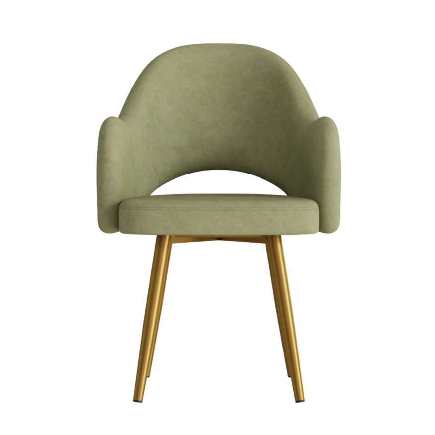 Комплект Стул КЛЕО сиденье NEW, КАРКАС СТЕЛС Золото