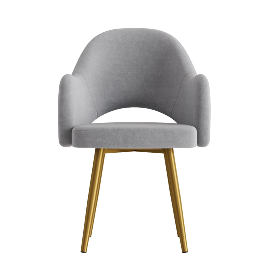 Комплект Стул КЛЕО сиденье NEW, КАРКАС СТЕЛС Золото