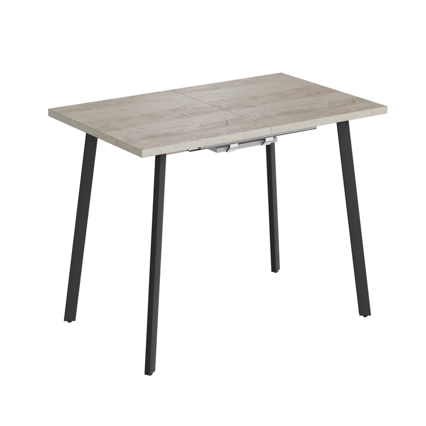 Комплект Стол ТИТО 960(+300+300)*600 Комплект ножек ТИТО металл Черный матовый м