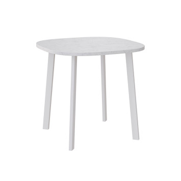 Комплект Стол УГО раздвижной 800*(+450)*800 Комплект ножек ТИТАН металл Белый м