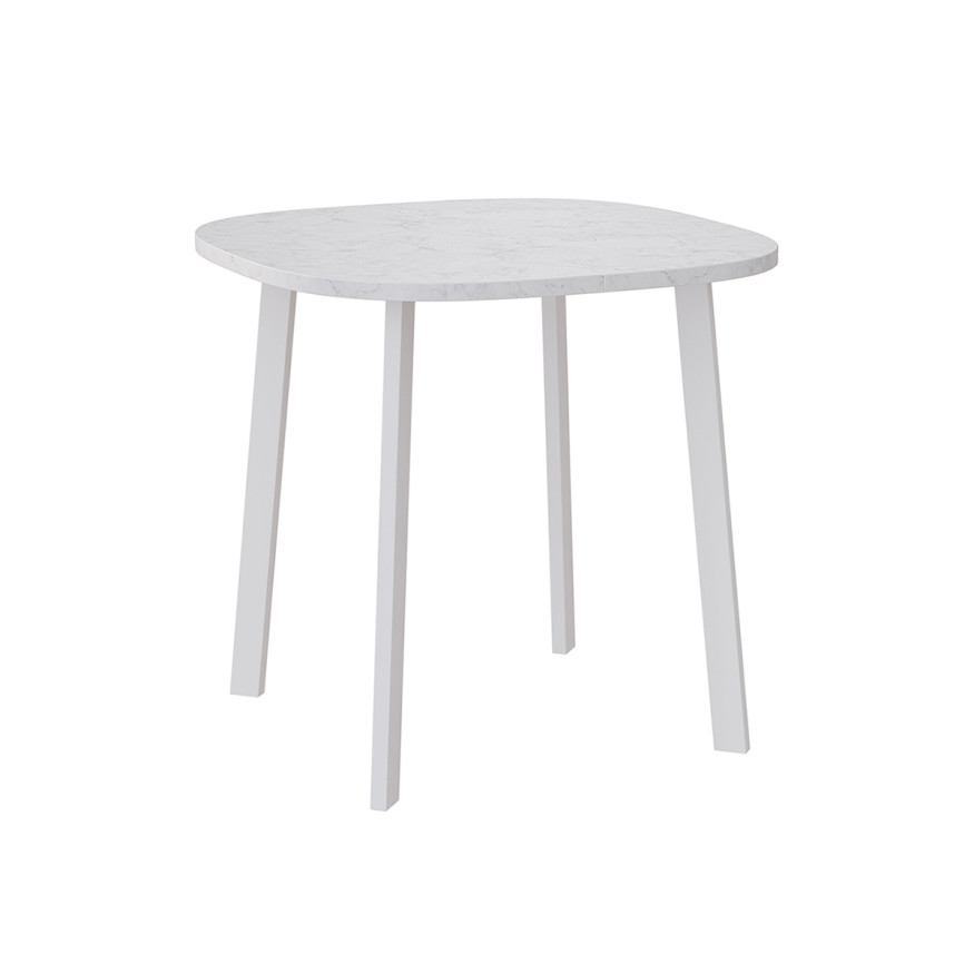 Комплект Стол УГО раздвижной 800*(+450)*800 Комплект ножек ТИТАН металл Белый м