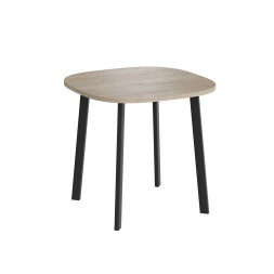 Комплект Стол УГО нераздвижной 800*800 Комплект ножек ТИТАН металл Черный Матовый м